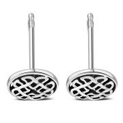 6pairs, Round Celtic Knot Stud Silver Earrings, ep297